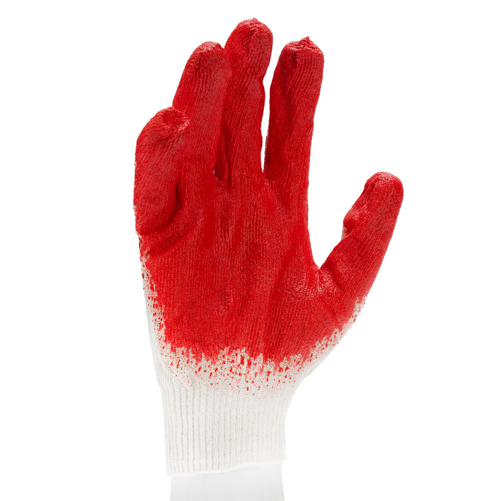 Перчатки х/б, латексный облив, 13 класс, 36 гр (67724)