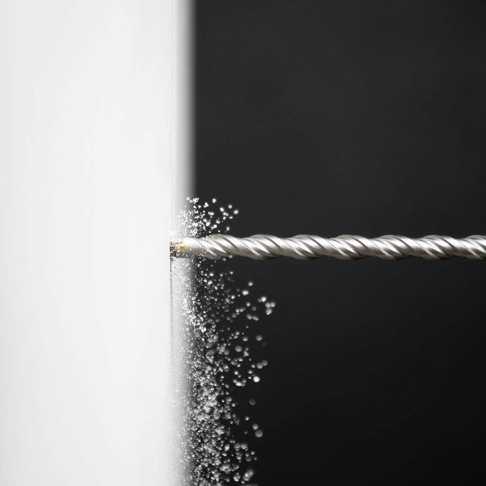 Бур по бетону, двойная спираль, три пылеотводящие кромки, 10 x 310 мм DENZEL (705019)