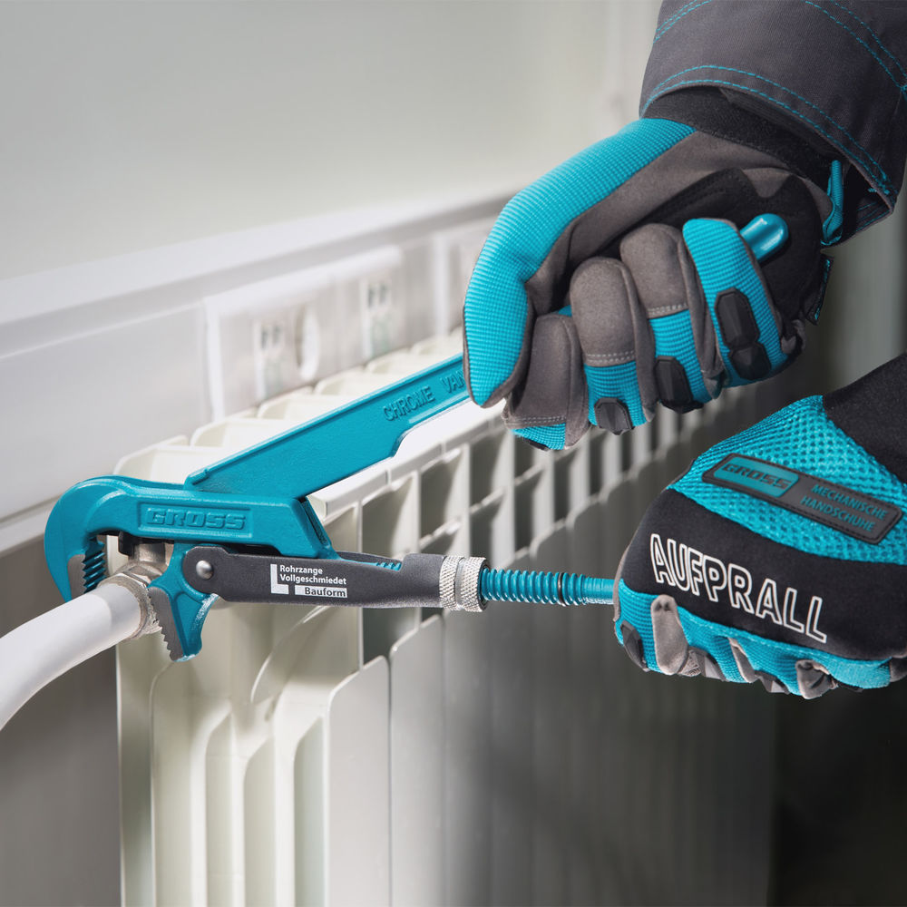 Ключ трубный рычажный 1, №1, цельнокованый, CrV, тип L Gross