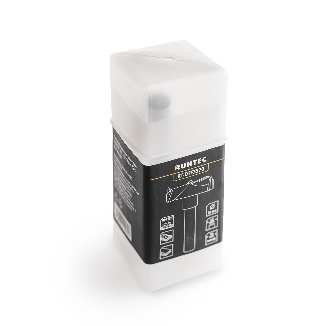 Сверло Форстнера чашечное TCT 35x70 мм, Z2+2, S10 мм, RH RUNTEC RT-DTF3570