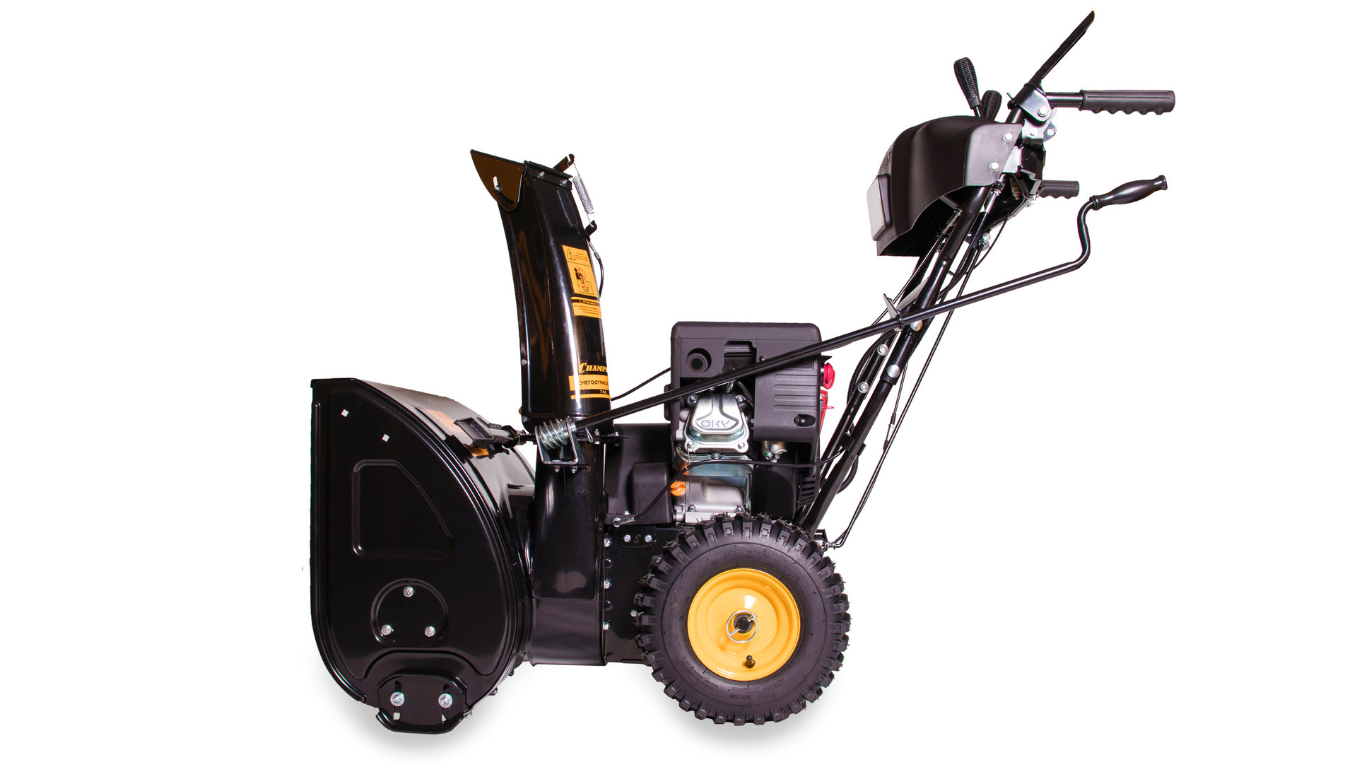 Снегоотбрасыватель CHAMPION ST761E (7,0лс 61см 6F/2R колеса 3л 81кг эл.стартер, фара,зимн.дв) (ST761E)