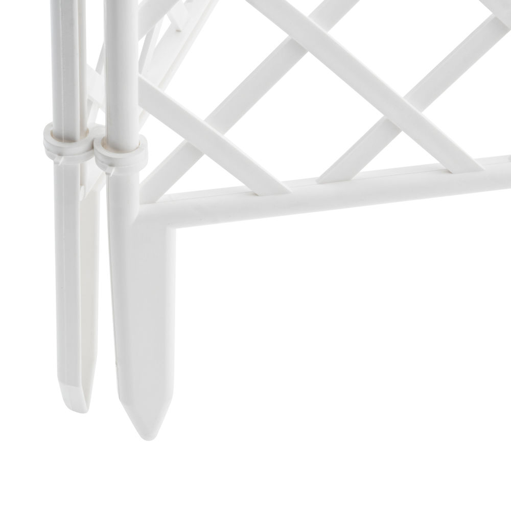 Забор декоративный Сетка, 24 х 320 см, белый, Palisad (65021)