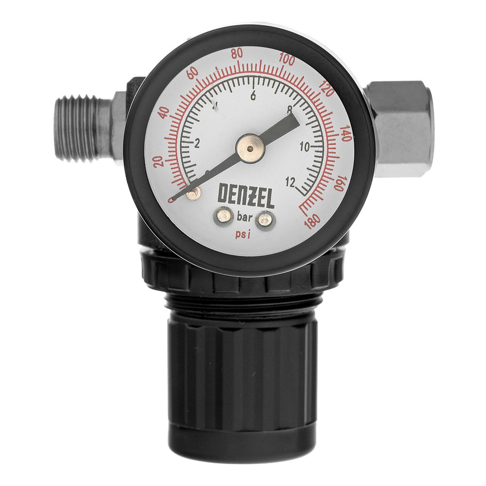 Регулятор давления с манометром R1500, 12 бар, 1/4 Denzel (57491)