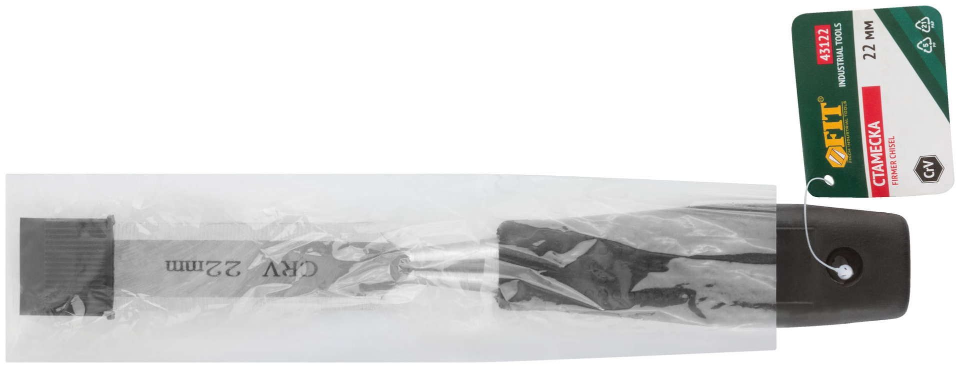 Стамеска CrV с пластиковой ручкой 22 мм