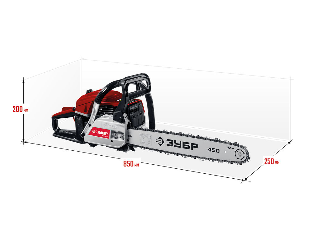 Бензопила 49 см?, 45 см ЗУБР ПБЦ-М49-45