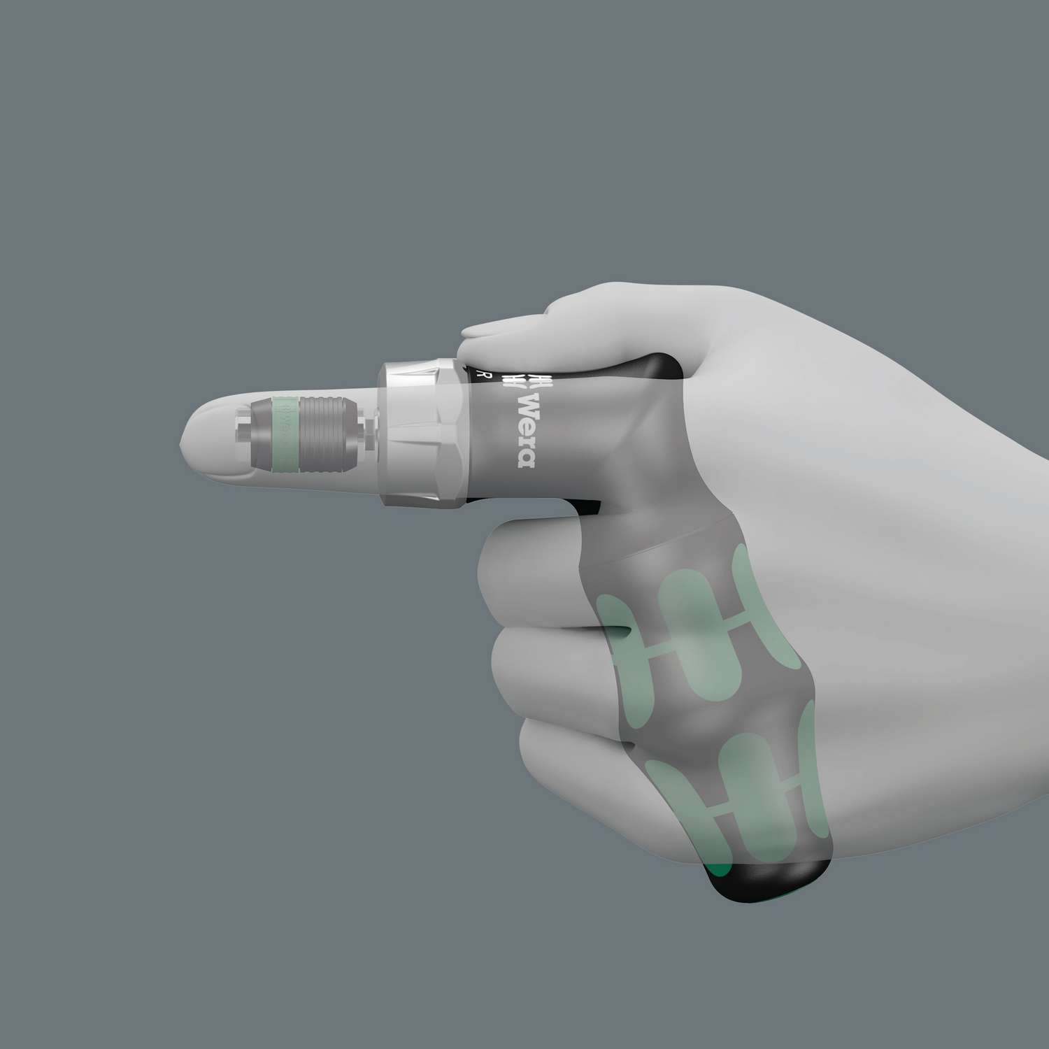 Набор бит с пистолетообразной отвёрткой-битодержателем c трещоткой, 13 пр. Kraftform Kompakt Pistol RA 4 WE-051031