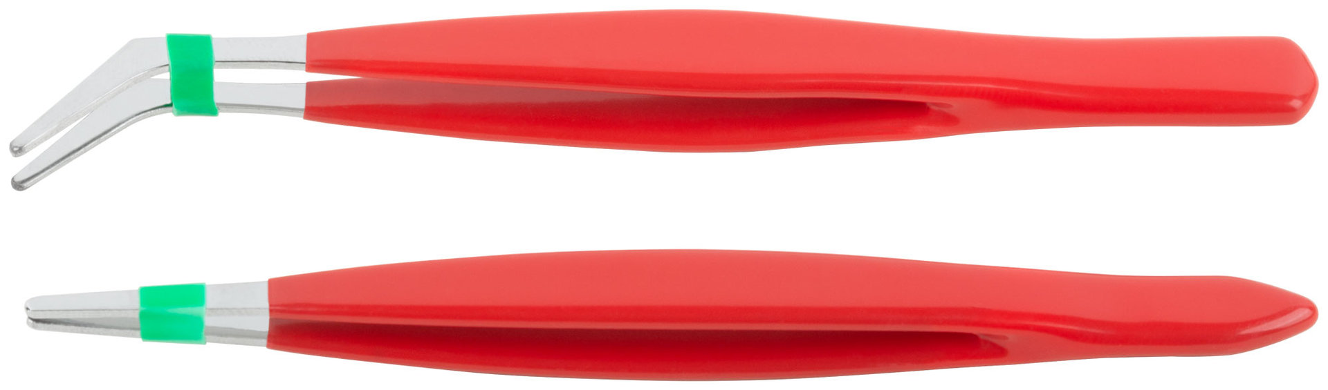 Пинцеты набор 2 шт. с ПВХ ручкой (67435)