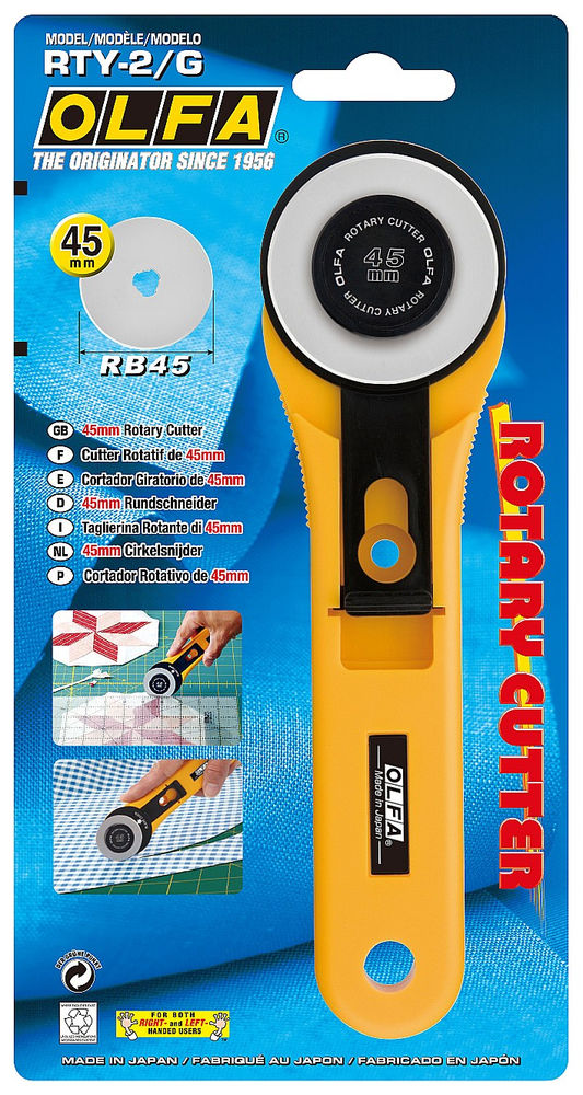 Нож с круговым лезвием 45 мм OLFA OL-RTY-2/G