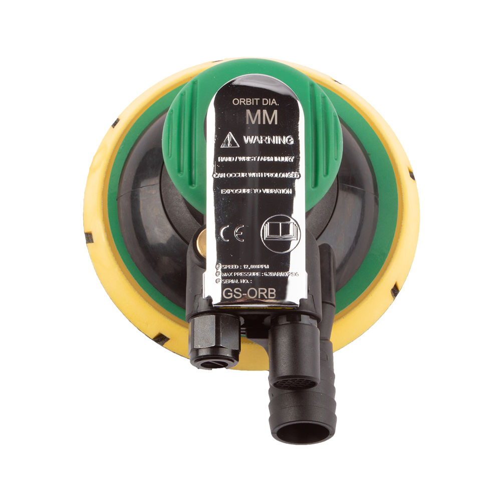 Пневматическая, роторно-орбитальная шлифовальная машинка с пылеотводом, 150 мм, 15 отверстий, орбита 5 мм, GARWIN PRO, GS-ORB-5