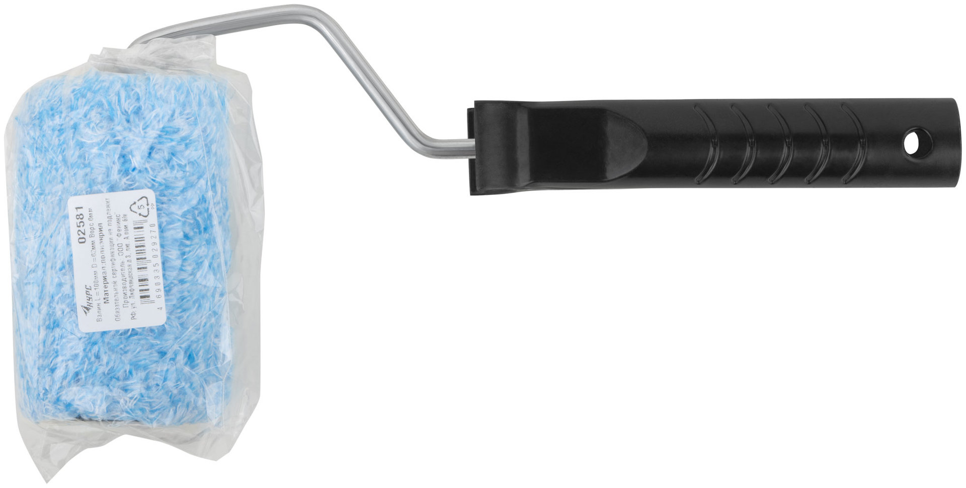 Валик полиакриловый с ручкой 100 мм (02581)