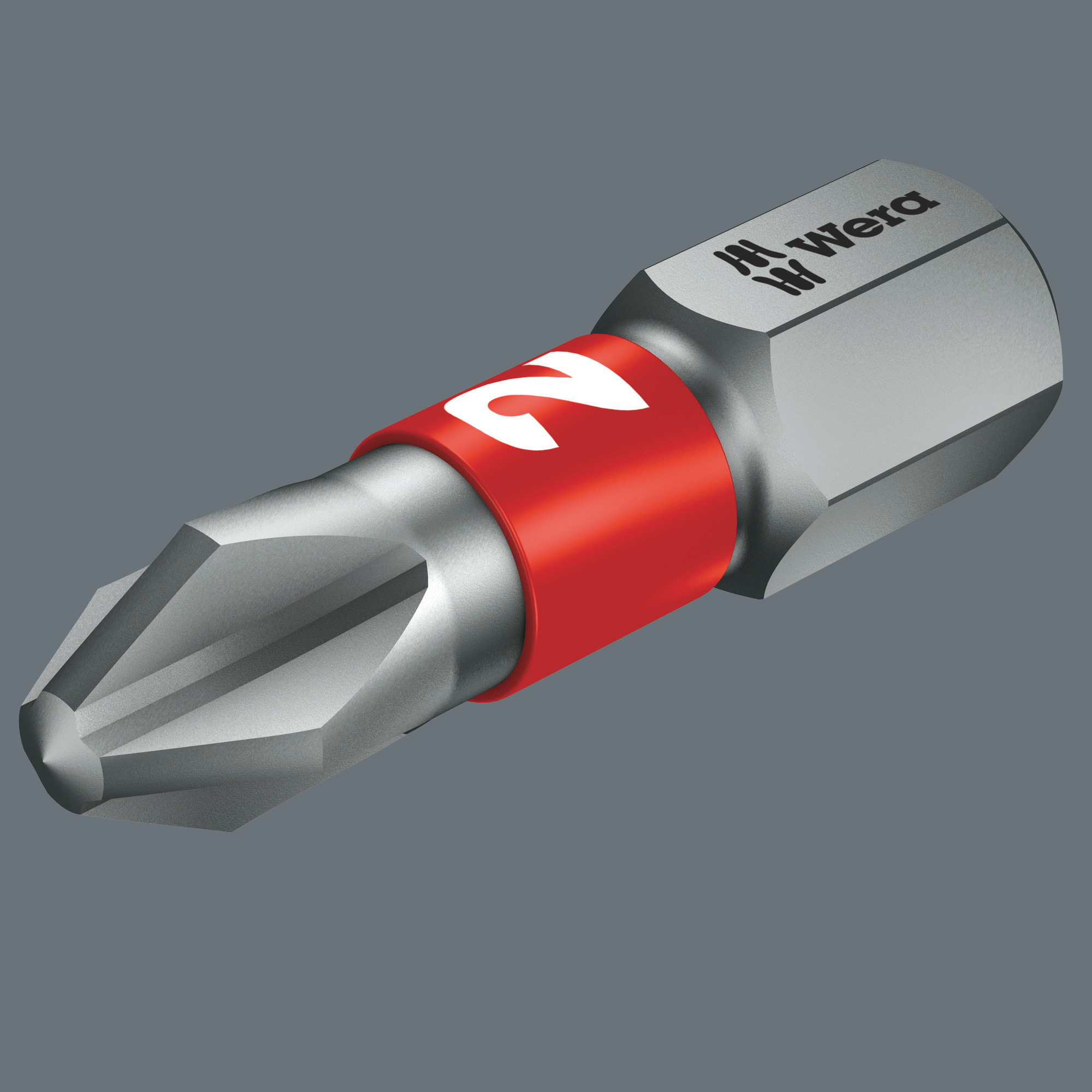 Бита торсионная PH 2 x 25 мм 1/4 C6.3 серия 851/1 BTZ PH Wera WE-056422