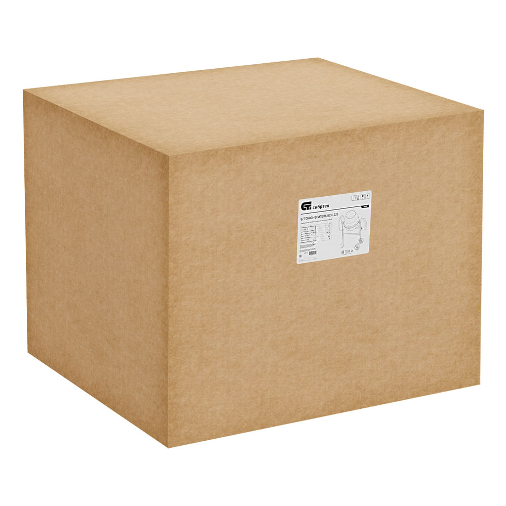 Бетоносмеситель БСН-220, мощность 1000 Вт Сибртех (95515)