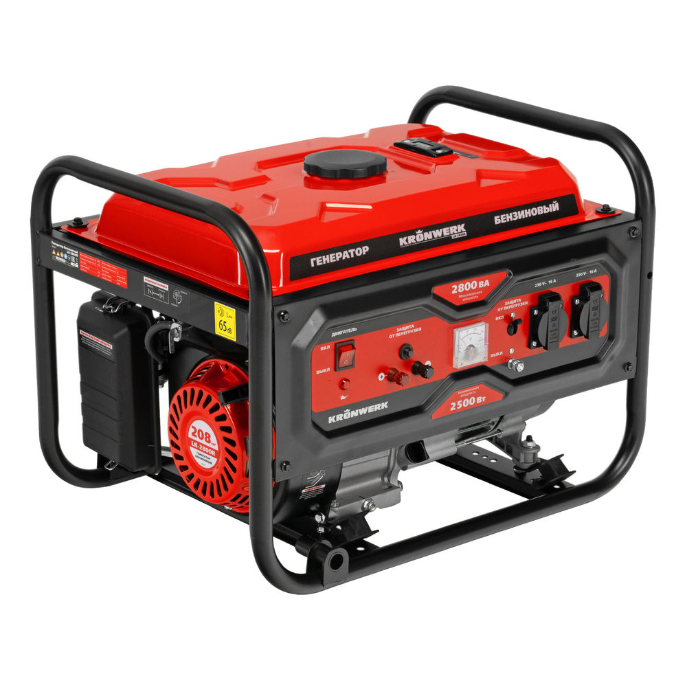 Генератор бензиновый LK-2800R, 2,8 кВт, 230В, ручной стартер Kronwerk (94521)