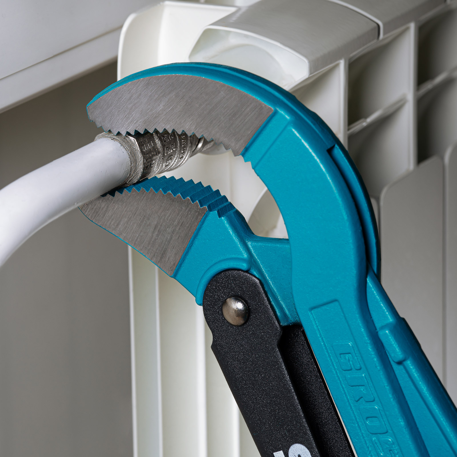 Ключ трубный рычажный 3, №4, цельнокованый, CrV, тип S Gross