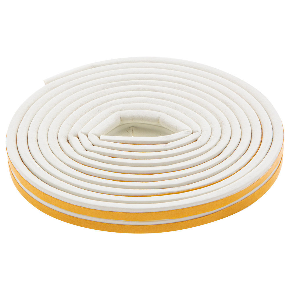 Уплотнитель резиновый, 6 м, профиль P, белый Сибртех (88913)