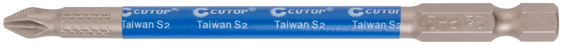 Биты стальные, 10 шт., CUTOP Profi, PH2, 100 мм (83-328)