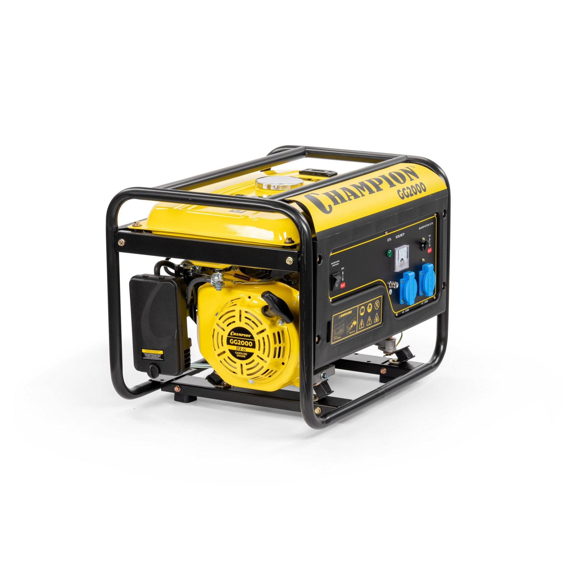 Генератор CHAMPION GG2000 (2/2,3кВт 7лс 15л 39кг) (GG2000)