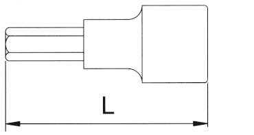 Головка торцевая с шестигранной вставкой 9/16 L=55 мм 1/2 Licota H4H118