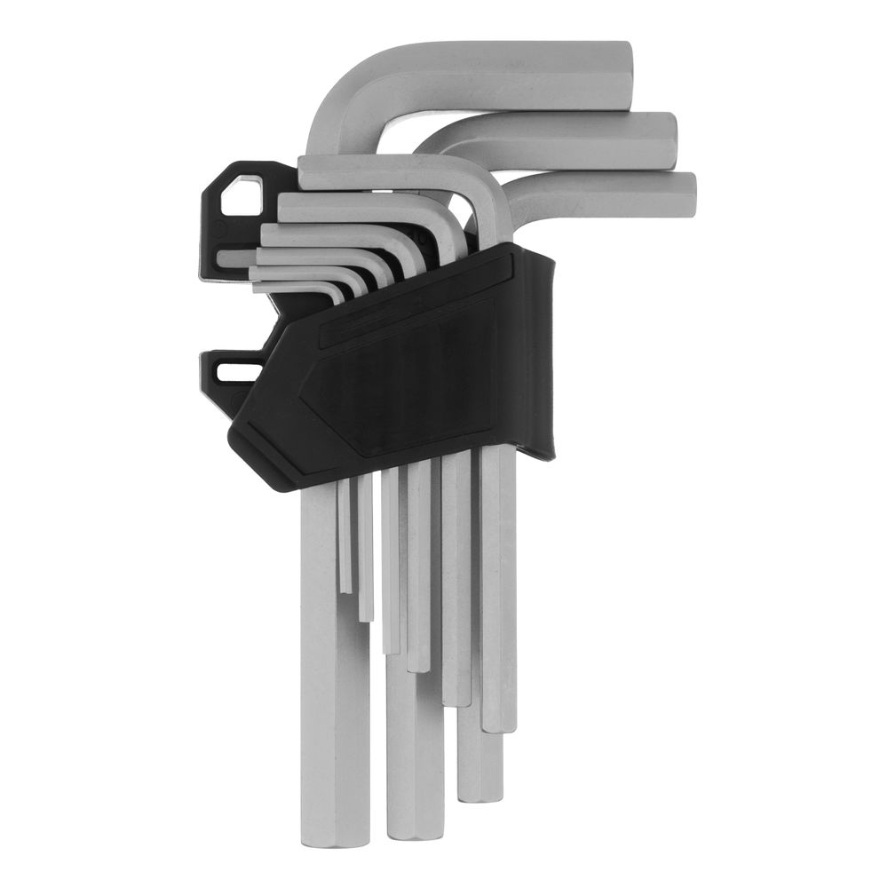 Набор ключей имбусовых, HEX, 2-12 мм, CrV, 9 шт. Сибртех