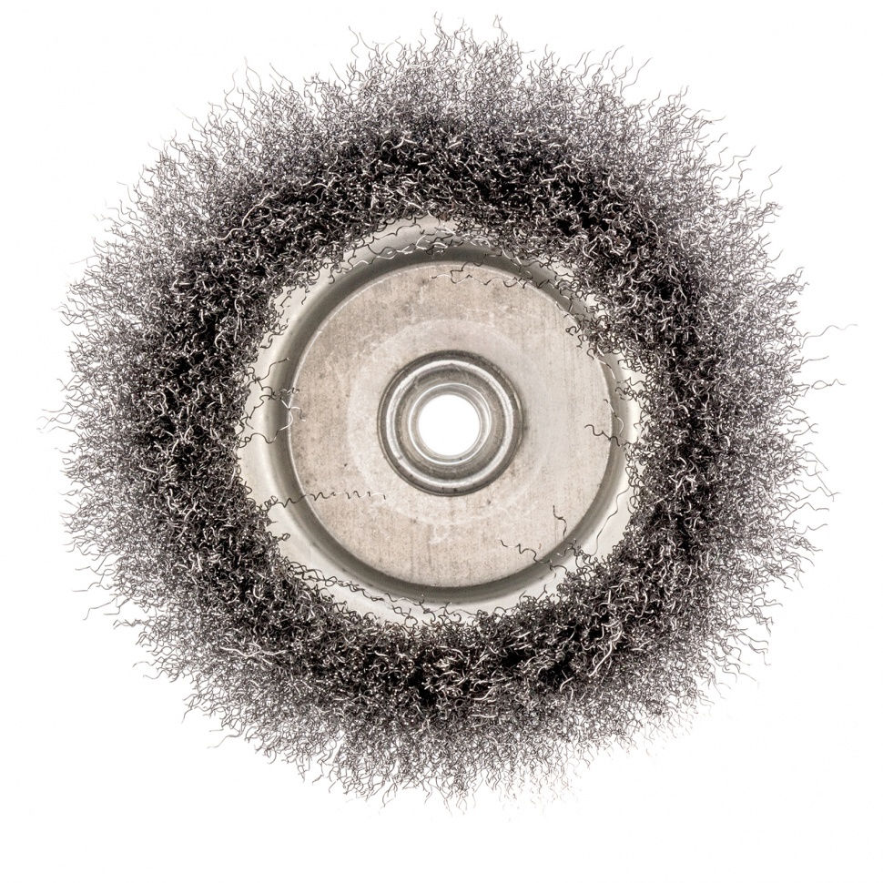 Щетка для УШМ, 150 мм, М14, чашка, витая проволока 0.3 мм Сибртех (746077)