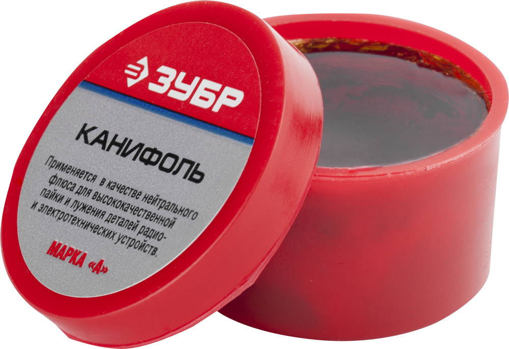 Флюс Канифоль ВС 20 г для паяльных работ ЗУБР 55470-020