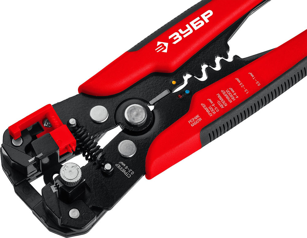 Автоматический стриппер с винтом микронастройки 0.2 - 6 мм2 ЗУБР ТМ-1 22645