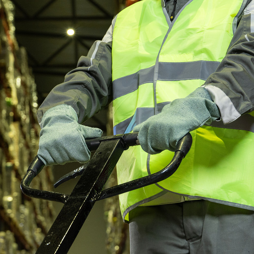 Рукавицы брезентовые огнеупорные, одинарный наладонник, 2 размер Сибртех (68127)