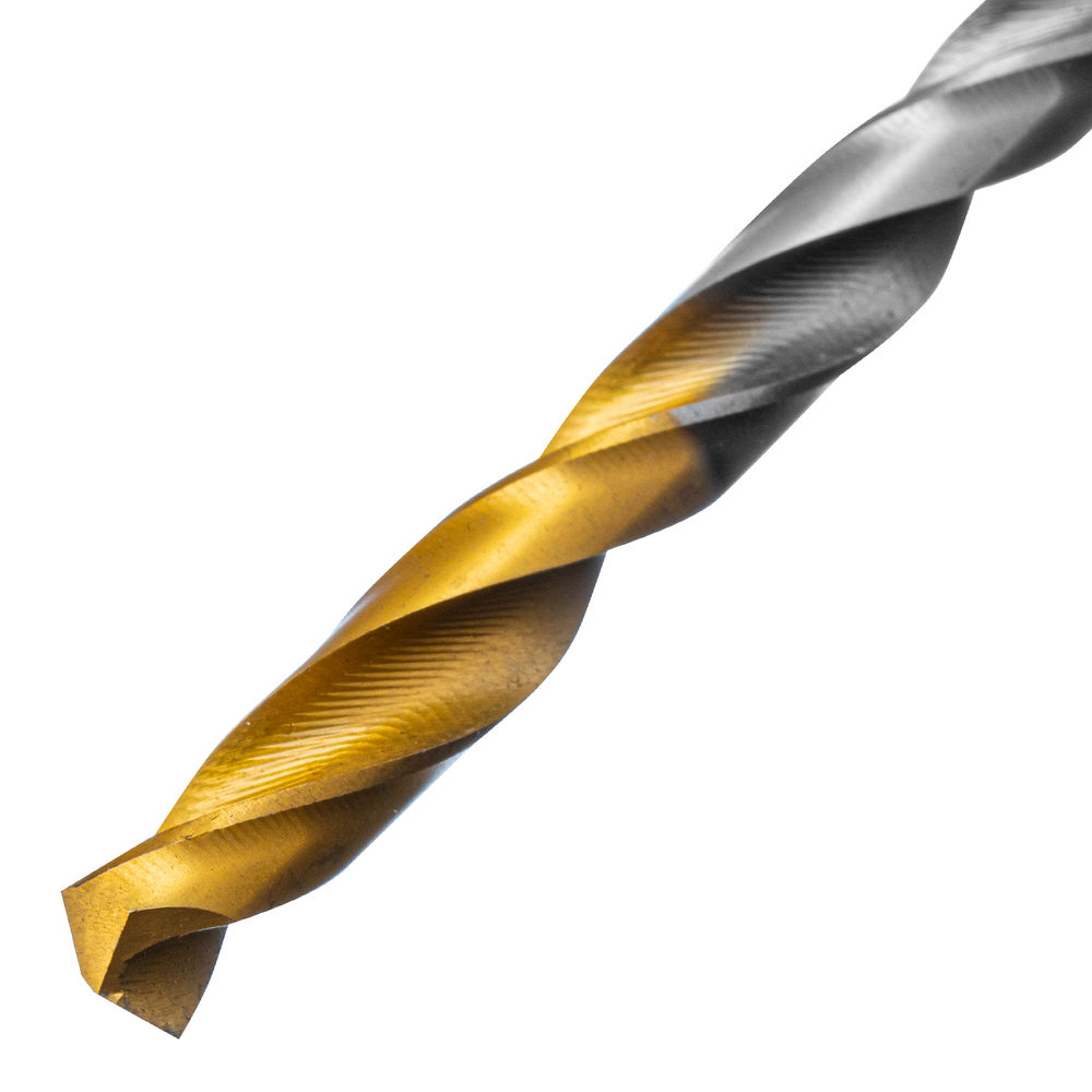 Сверло спиральное по металлу 5,5 x 93 мм, Р6М5, Golden Tip Denzel (718234)
