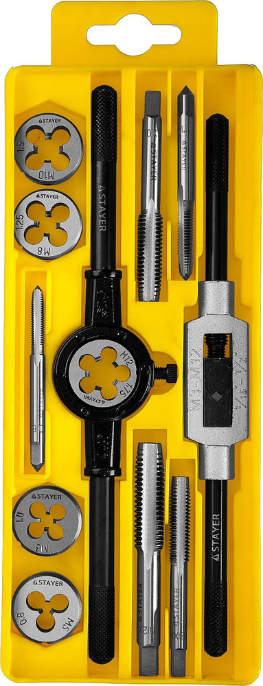 Набор метчиков и плашек 12 предмета MaXCut STAYER 28012-H12