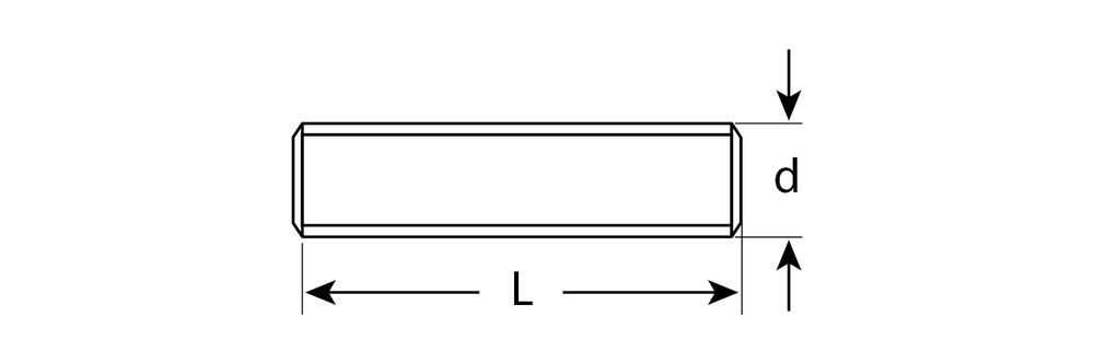 Резьбовая шпилька М14 x 2000 мм, кл. пр. 4.8, цинк, 1 шт ЗУБР DIN 975 4-303350-14-2000