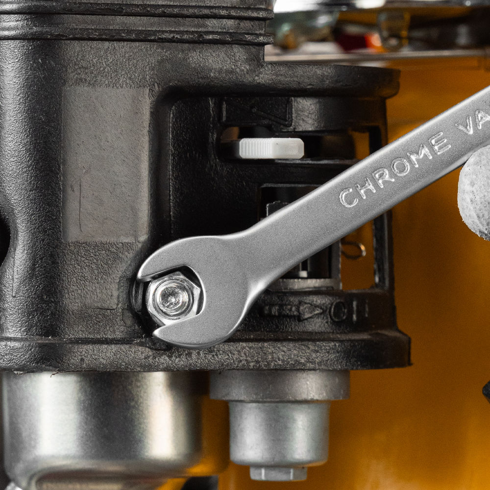 Ключ комбинированный, 10 мм, CrV, матовый хром Matrix