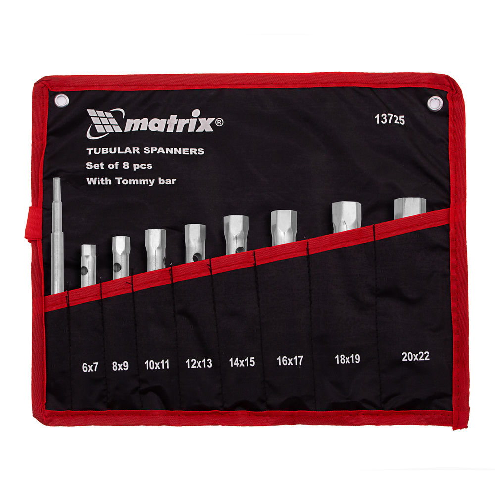 Набор ключей трубчатых торцевых 9 предметов Matrix