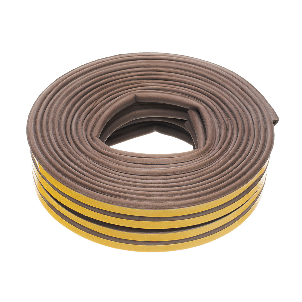 Уплотнитель, 24 м, профиль P, коричневый Сибртех (93947)