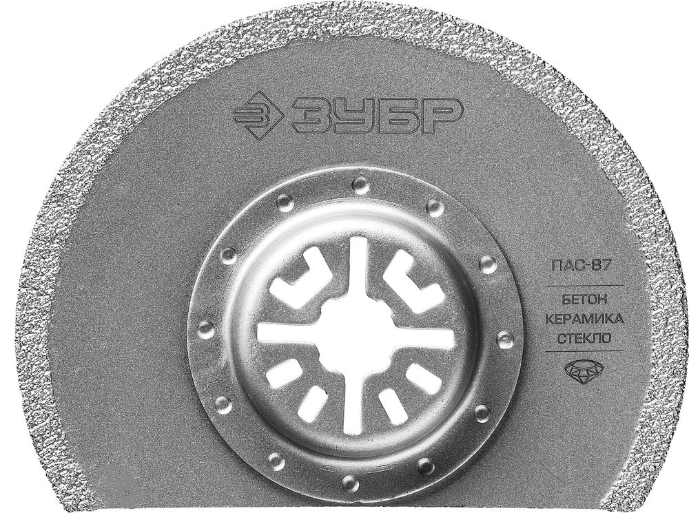 Насадка сегментная 87 мм OIS-хвост. ЗУБР ПАС-87 UniLock Профессионал 15564-87