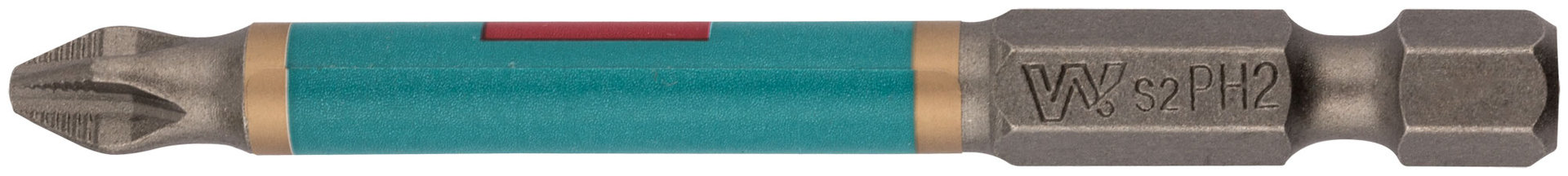 Биты WP, сталь S2, с насечкой, Профи, 70 мм PH2, 10 шт. (57579)