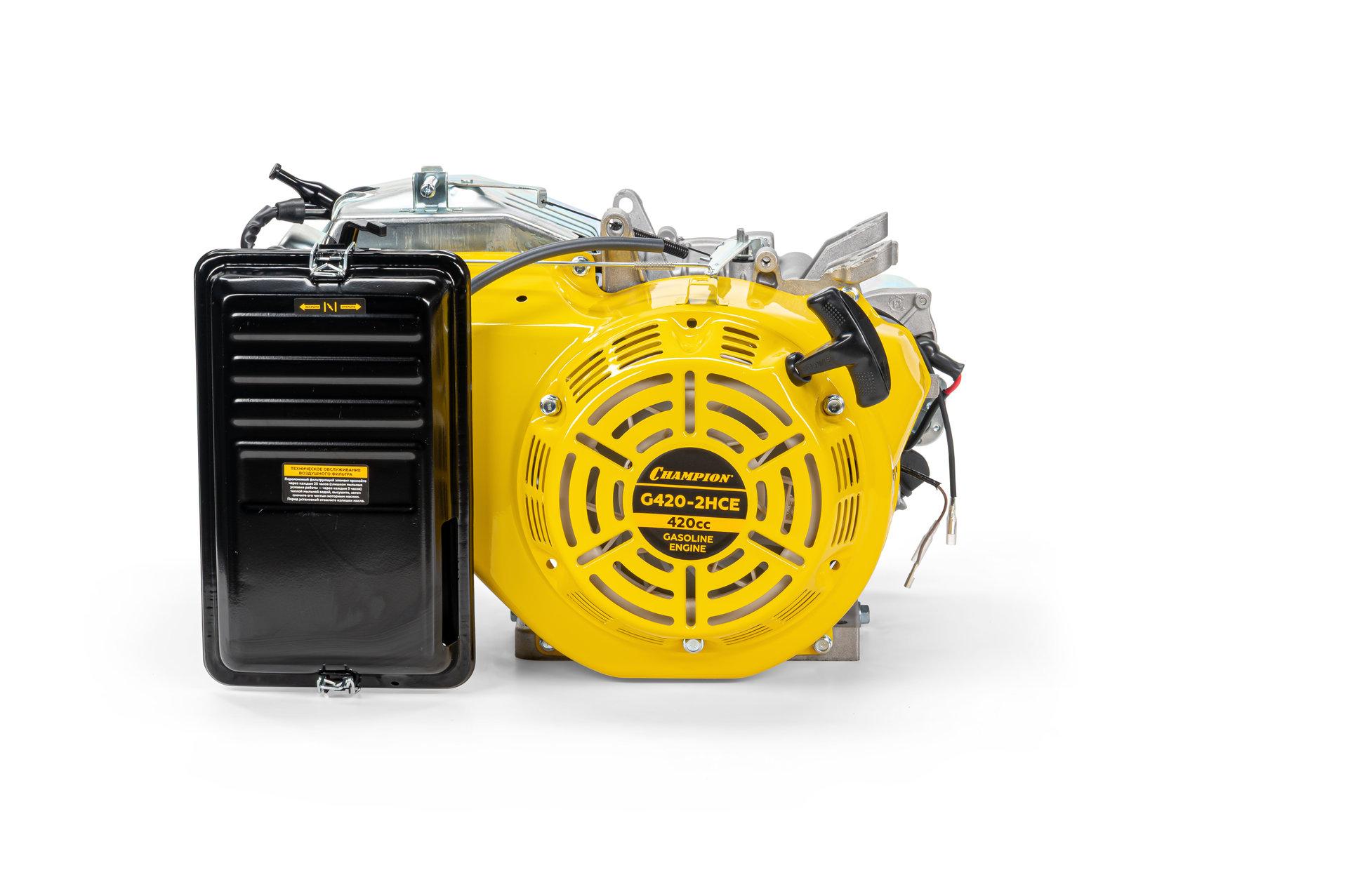 Двигатель 15лс/11кВт 420см? конус 27кг CHAMPION G420-2HCE