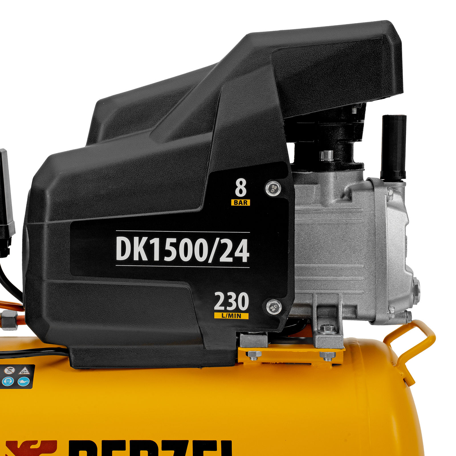Компрессор воздушный DK1500/24, Х-PRO 1.5 кВт, 230 л/мин, 24 л Denzel (58063)