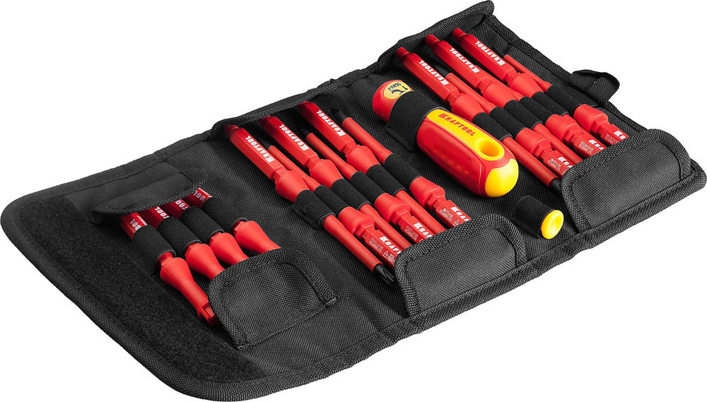 Набор высоковольтных отверток, 18 предм Х-Drive Electro KRAFTOOL 220092-H18