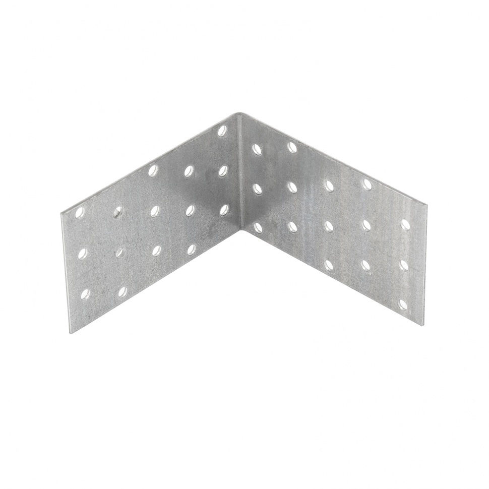 Крепежный уголок равносторонний 2 мм, KUR 100 х 100 х 60 мм Сибртех (46429)