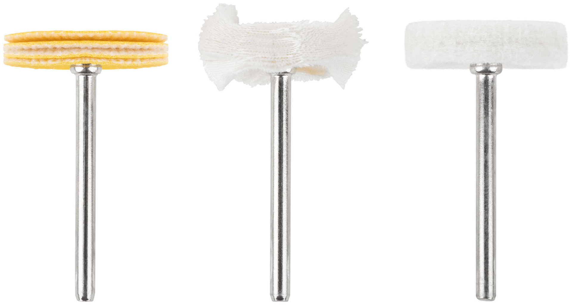 Круги полировочные, набор 3 шт. (36920)