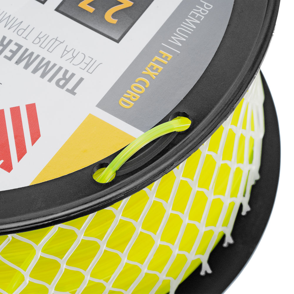 Леска для триммера звезда, 2,7мм х 202м, на DIN катушке FLEX CORD Denzel (96287)