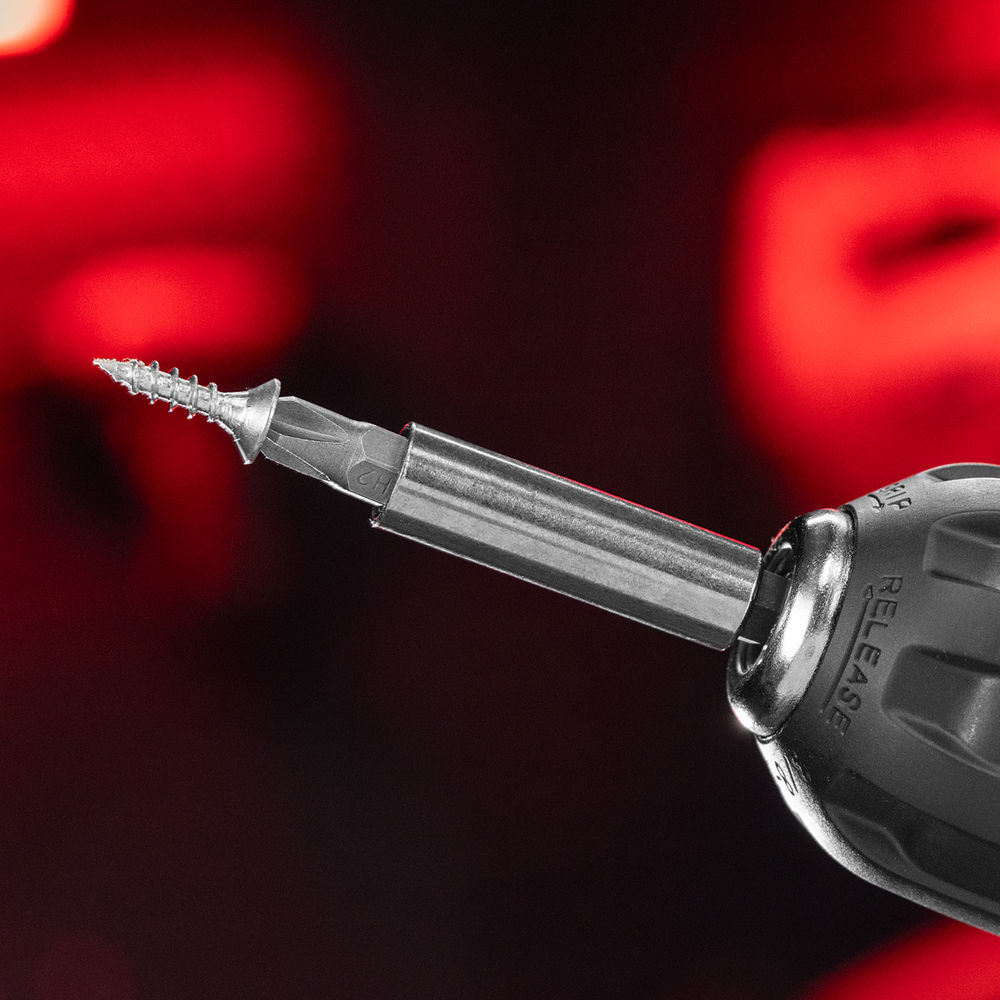 Набор бит, магнитный адаптер для бит, сталь 45Х, 7 предметов, пластиковый кейс Matrix (11392)