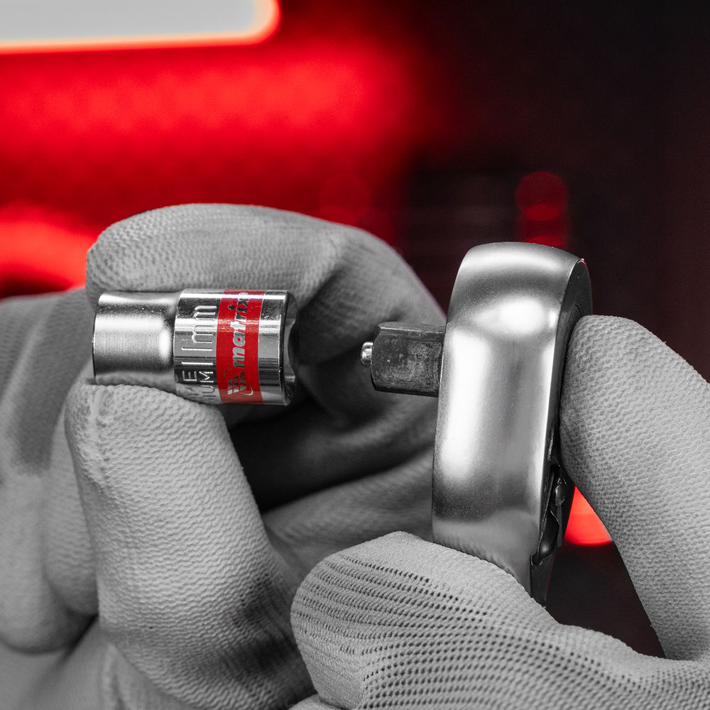 Набор торцевых головок 3/8, 6 гранные, CrV, 8-19мм, 10 штук Matrix