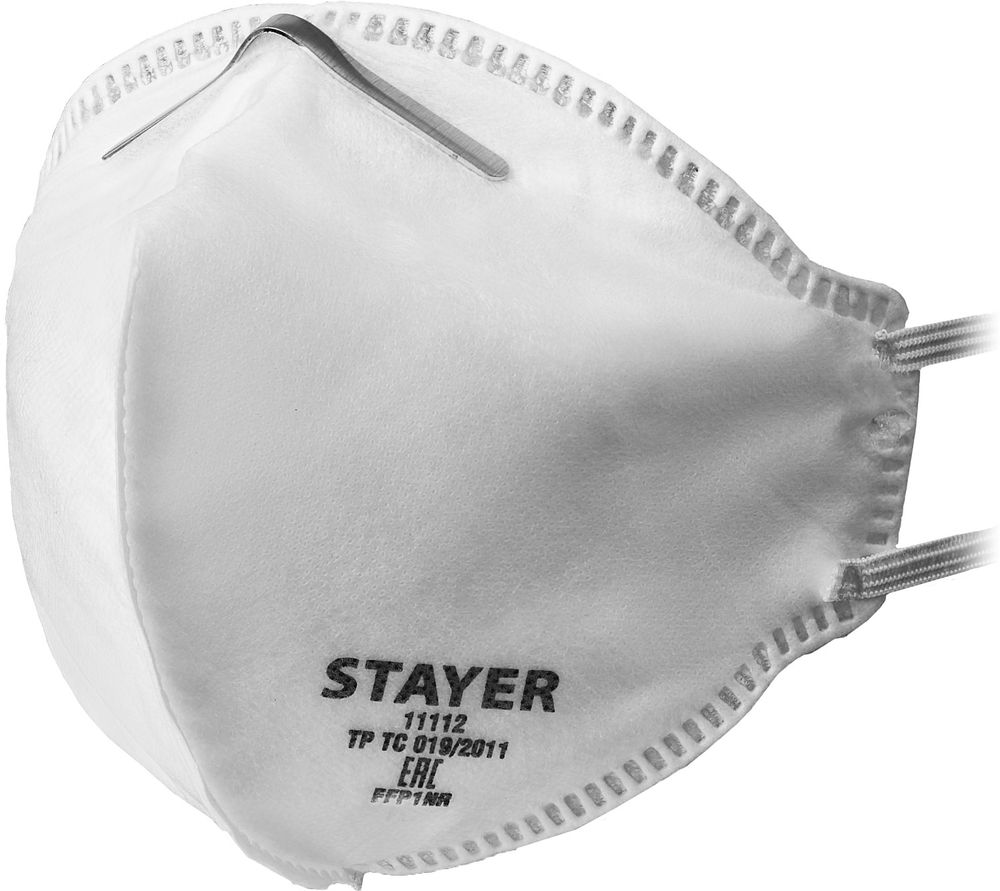 Полумаска фильтрующая F-80, класс защиты FFP1, плоская STAYER 11112_z01