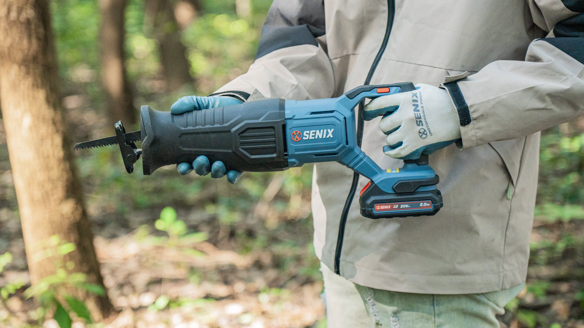 Сабельная пила, бесщ.мотор, без АКБ и ЗУ X2 20В