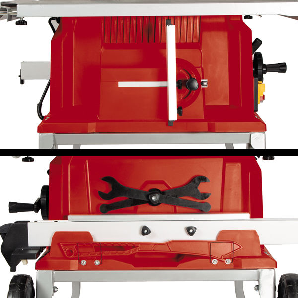 Пила стационарная Einhell TE-CC 250 UF,2000Вт,250х30мм,пропил 78 мм,складные ножки,колесики (4340539)