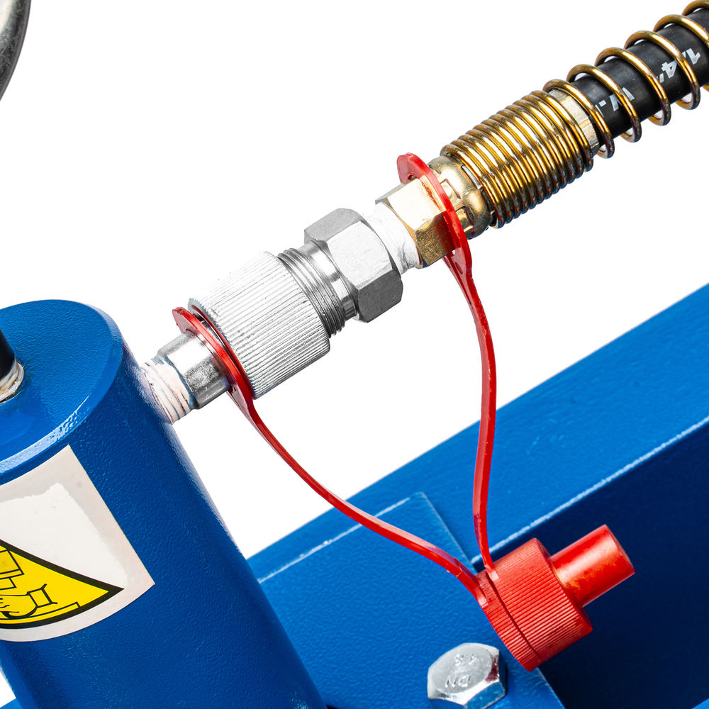 Пресс гидравлический с манометром и педалью, 12 т (комплект из 2 частей) Stels (52312)