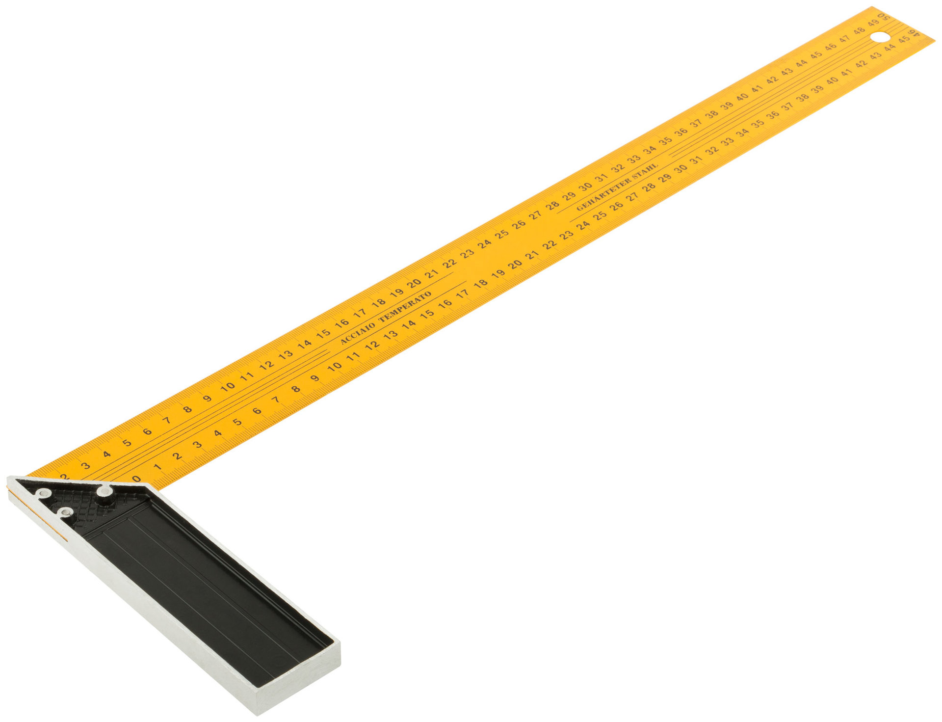 Угольник столярный желтый усиленный 500 мм (19445)