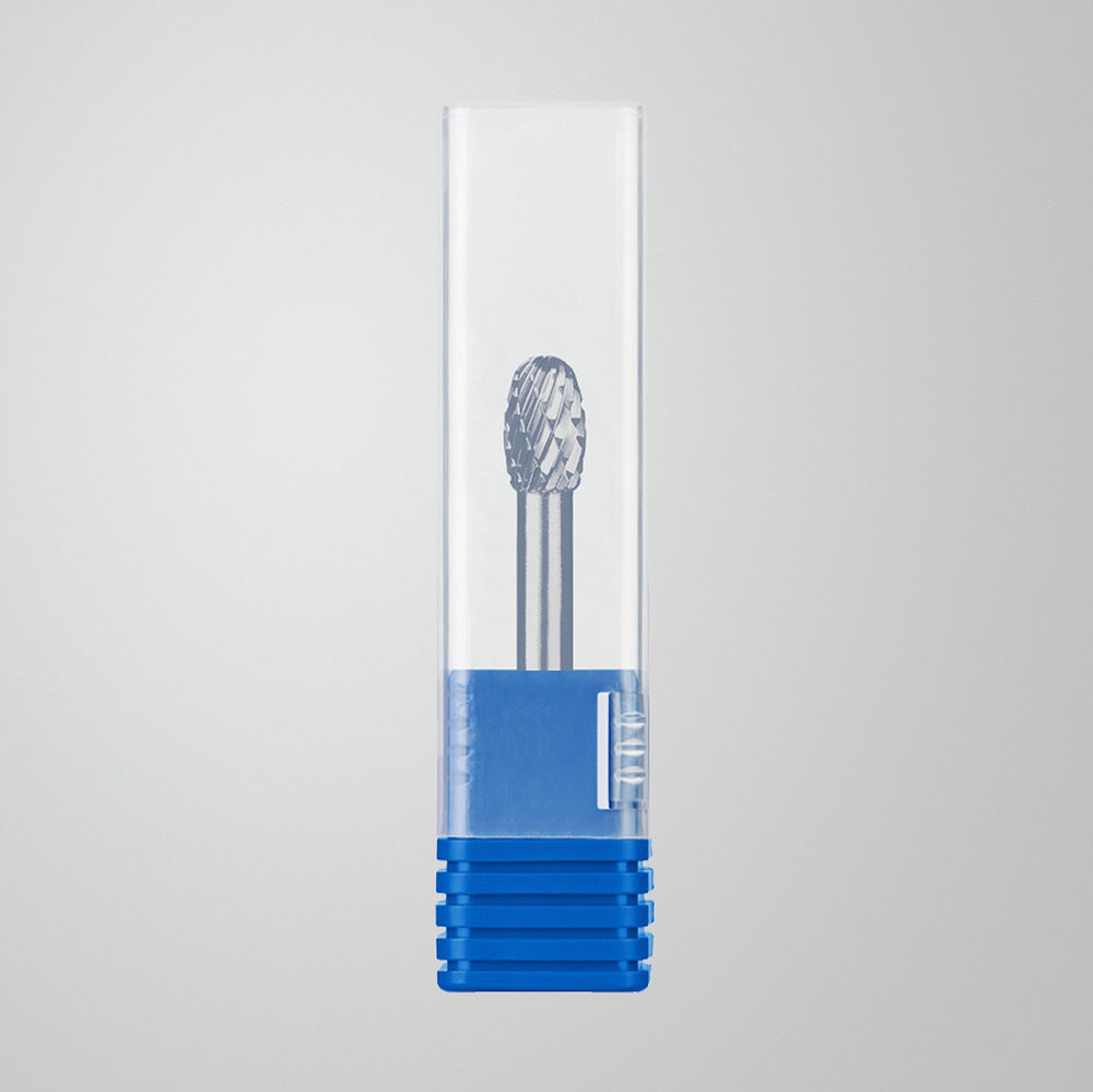 Борфреза твердосплавная 8?13 мм тип E овал радиус 3.7 мм хв-к 6 мм Профессионал ЗУБР 28804-8-13