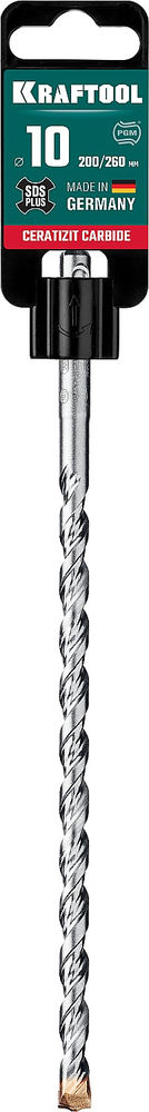 Бур 10 х 260 мм SDS-plus Cerazit Carbide KRAFTOOL 29320-260-10